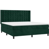 Krevet s oprugama i madracem tamnozeleni 180x200 cm baršunasti | shoptok.hr
