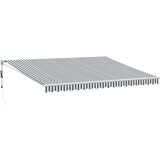 Tenda Zložljiva tenda antracit in bela 4,5x3 m blago in aluminij | Shoptok.si