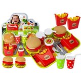  Set Hamburgera i pomfrita sa pladnjom - crveni | shoptok.hr