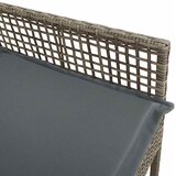  Vrtna stolica s jastukom 2 pcs Siva 55 x 53 x 85 cm poliratan | shoptok.hr