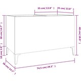 Ormarić za ploče crni 74,5 x 38 x 48 cm od konstruiranog drva | Eponuda.ba