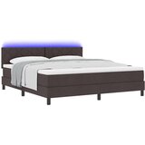 Box Postelja z vzmetnico z vzmetnico Temno rjava 180 x 200 cm blago, (5000128637) | Shoptok.si