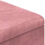  Shranjevalna tabureta z blazino Roza 80 x 80 x 45 cm Žamet, (5000208388) | Shoptok.si