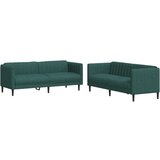 vidaXL 2-dijelni set sofa tamnozeleni od tkanine Cijene