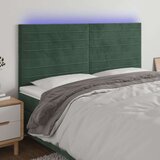  Posteljno vzglavje temno zeleno 160x5x118/128 cm žamet, (20954137) Cene