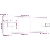  Uzglavlje za krevet s ormarićima boja betona konstruirano drvo | shoptok.hr