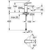 Grohe 1016992430 cubeo armatura za umivalnik | Shoptok.si