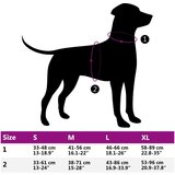 vidaXL Oprsnica za pse s povodcem i ogrlicom podesiva crna M | shoptok.hr