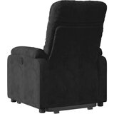 vidaXL Masažni naslonjač na podizanje crni od mikrovlakana | shoptok.hr