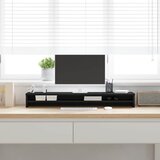  Stalak za monitor Crni hrast 100x24x13 cm Konstruirano drvo | shoptok.hr