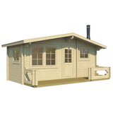 Male kuće Sauna kućica Pihasauna PIHA-TUURI 19 570 × 254 cm sa šindrom | shoptok.hr