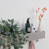 Spinder Design Svetlo siva jeklena stenska kopalniška polica Multi – | Shoptok.si