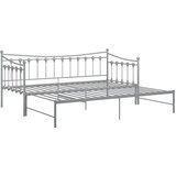  Okvir za krevet na razvlačenje sivi metalni 90 x 200 cm | shoptok.hr