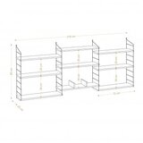 Hanah home Laba polica za knjige 85x216x20cm, bež | Eponuda.ba