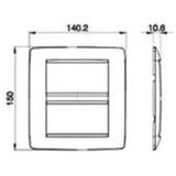 GEWISS GW16106VZ poklopac okvir ONE 4 + 4M | Eponuda.com