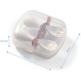 BabyOno Škatlica z žlico in vilico z zamaškom 12 m+, roza | Shoptok.si