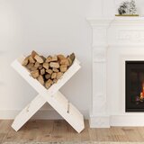 vidaXL Držač za cjepanice bijeli 47 x 39,5 x 48 cm od masivne borovine Cijene