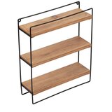 Hanah home eve oakblack wall shelf