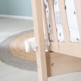Roba Kolijevka od masivne bukve na kotačićima/s baldihanom 40x90 cm u prirodnoj boji – | shoptok.hr