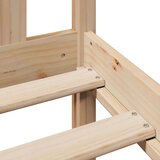 vidaXL Knjižna postelja brez vzmetnice 160x200 cm trdna borovina | Shoptok.si