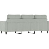  Trosjed svjetlosivi 180 cm baršunasti Siva | shoptok.hr