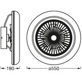 Ledvance LED prigušiva svetiljka sa ventilatorom SMART+ LED/35W/230V Wi-Fi + DO | Eponuda.com