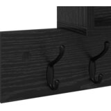  Vješalica za kapute na zidu Zidne Crni hrast 100 x 12 x 43,5 cm | Eponuda.com