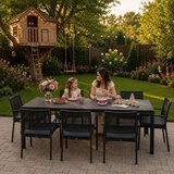 Multi Garden veliki vrtni stol od Polywooda za 8 osoba 180×90 cm za terasu i vrt – siva ploča | shoptok.hr