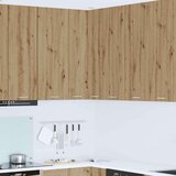 Viseći ormarić Umjetnički hrast i bijela 57 x 57 x 100 cm | shoptok.hr