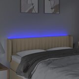  LED uzglavlje krem 147x16x78/88 cm od tkanine | shoptok.hr