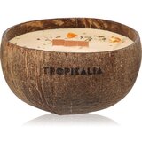 Tropicandle Sandalwood & Tangerine dišeča sveča z lesenim stenjem 350 ml u