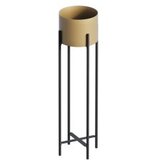 WALLXPERT Dekorativna saksija GED-025-A, 23x78x23 cm, O 20 cm, Crno-zlatna | Eponuda.ba
