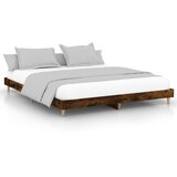 The Living Store Posteljni okvir dimljeni hrast 180x200 cm inženirski les - Posteljni Okvir, (21523914) | Shoptok.si