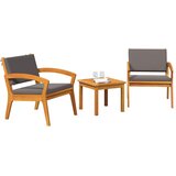 Bistro set s jastukom 3 pcs Smeđa Poliester | Eponuda.ba