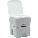 vidaXL Prijenosni WC Siva Plastika 41.5 x 36.5 x 42 cm Prijenosno | shoptok.hr
