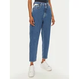 Tommy Jeans Jeans hlače Flag DW0DW18572 Modra Mom Fit
