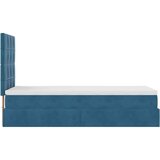vidaXL Okvir kreveta s madracima tamnoplavi 90x200cm baršunasti | shoptok.hr