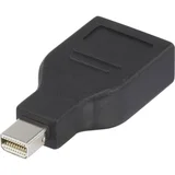 DisplayPort adapter [1x Mini-DisplayPort utikač - 1x DisplayPort utičnica] crni, pozlaćeni kontakti