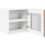  Zidni stakleni ormarić Staro drvo 40 x 31 x 40 cm | shoptok.hr