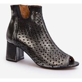 Maciejka Leather Cut-Out Boots | Shoptok.si
