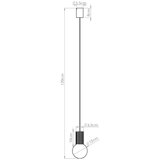 Nice Lamps Tamno plava viseća svjetiljka sa staklenim sjenilom ø 12 cm Orbital – | shoptok.hr