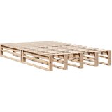  s regalom za knjige bez madraca 135x190 cm od borovine | shoptok.hr