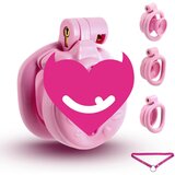 SuperLove Sissy Inverted Chastity Cage with Negative Bondage Gear Pink Cijene