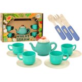  Set posuđa za igru , šalice, tanjuri, pribor za jelo, čajnik, 22 komada | Shoptok.si