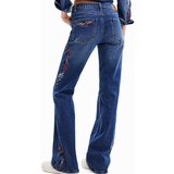 Desigual Kavbojke 'CORDOBA' moder denim / zelena / rdeča / bela | Shoptok.si