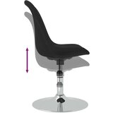  Vrtljivi jedilni stoli 4 kosi črno blago, (20699481) | Shoptok.si