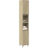 Kopalniška omarica sonoma hrast 30x30x190 cm inženirski les