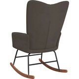  Stolica za ljuljanje tamnosiva baršunasta | shoptok.hr