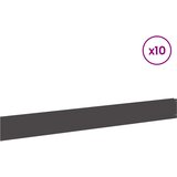  Ograda oko Travnjaka 10 kom. 100 x 12 cm Čelik Crna | shoptok.hr