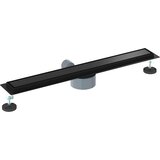 Tuš kanal 2-u-1 sa 360° sifonom Crna 70 cm Nehrđajući čelik 304 | shoptok.hr